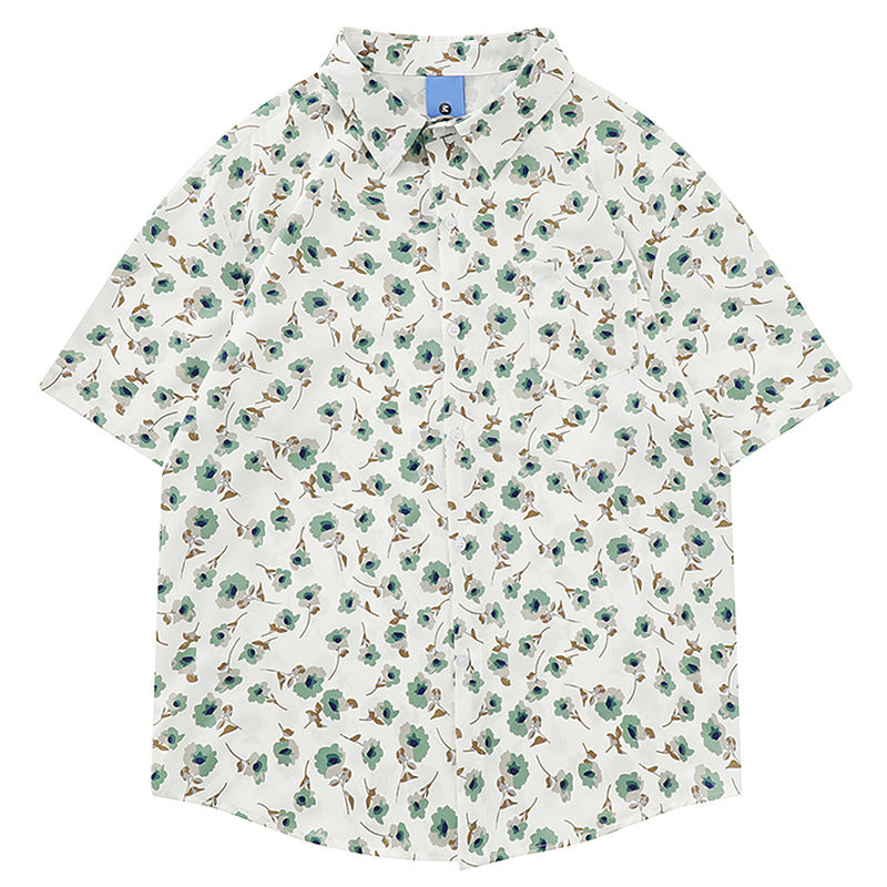 Retro Floral Hawaiian Short Sleeve Shirt