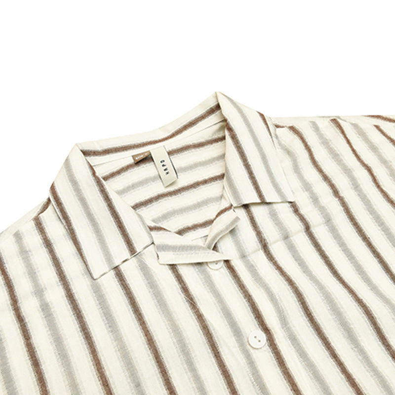 Pocket Stripe Short Sleeve Shirt