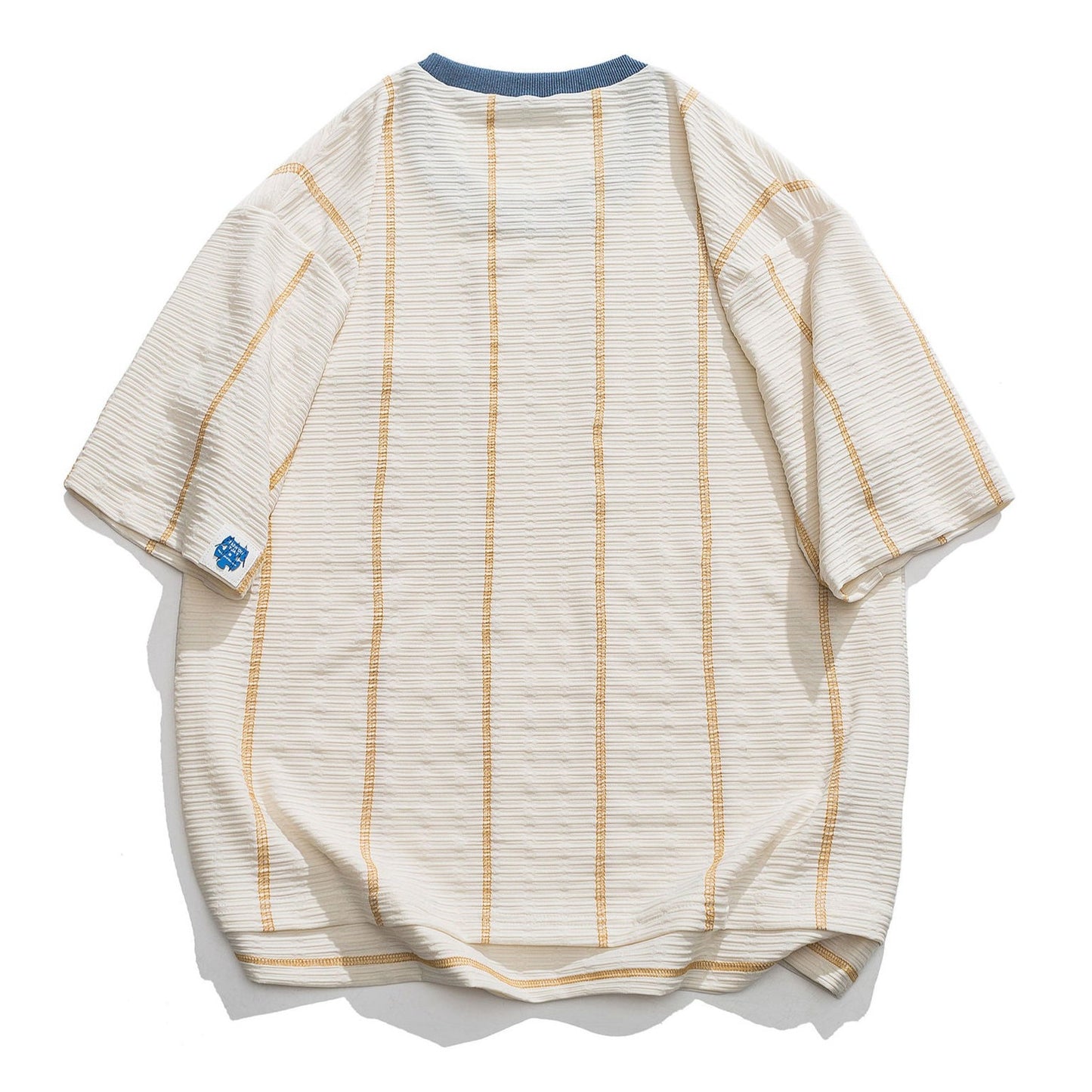 Casual color-coordinated short-sleeved T-shirt