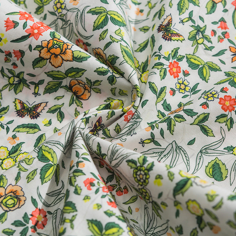 Hawaiian floral print aloha shirt