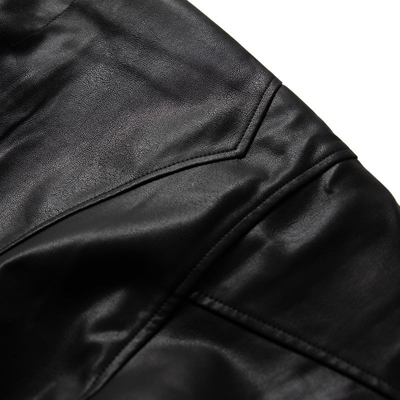 Retro Black PU Leather Jacket