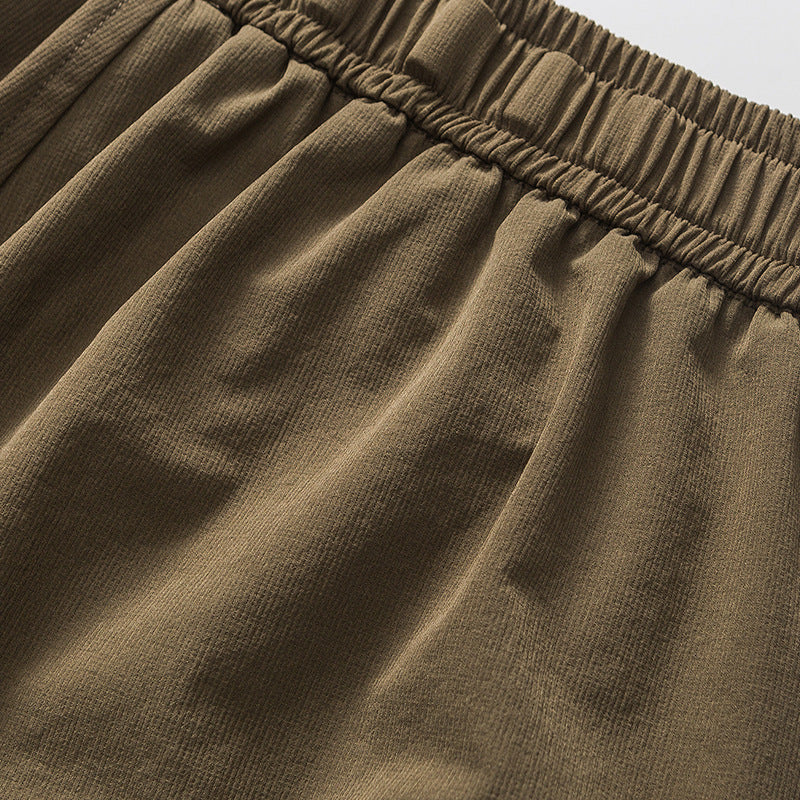 Functional pocket cargo pants with adjustable hem