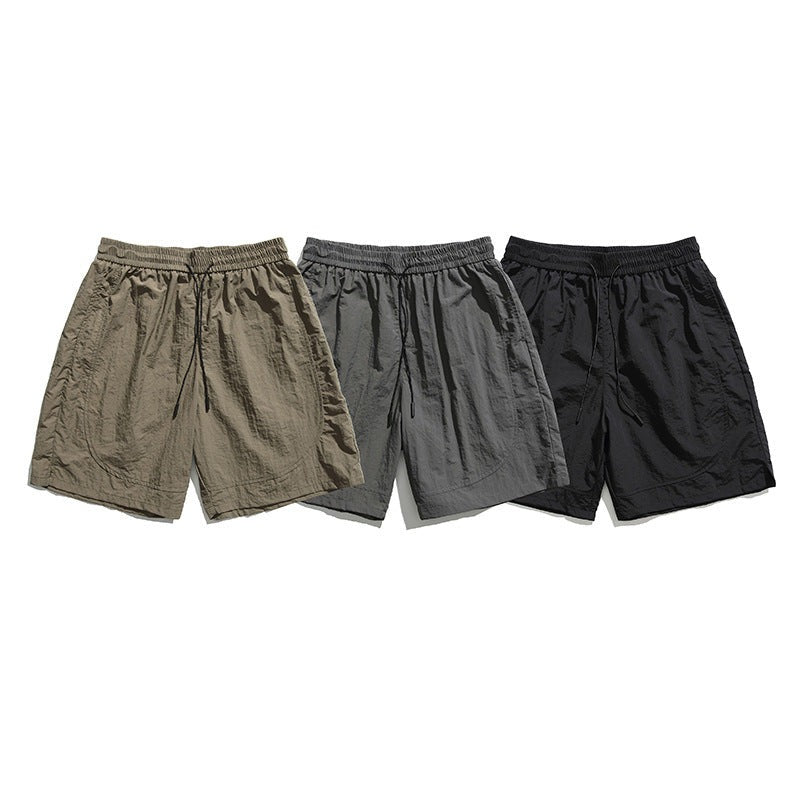 速乾通気性よいシンプル無地ショートパンツ