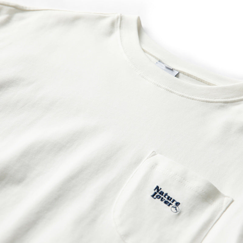 Embroidered Alphabet Casual Short Sleeve T-Shirt