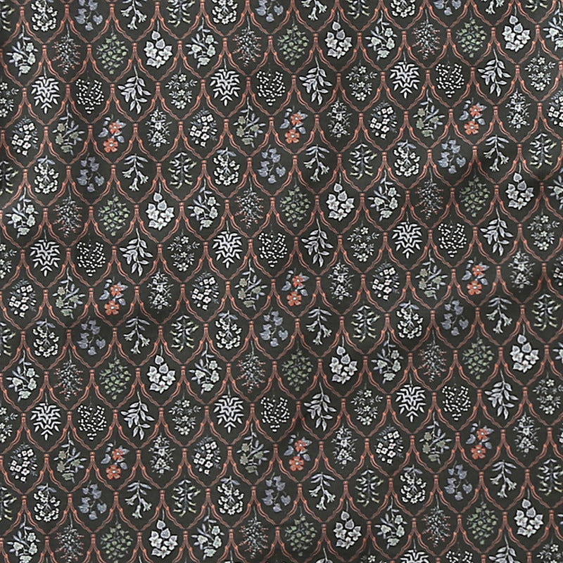 "Honsho Zufu" Plant Print Cuban Shirt