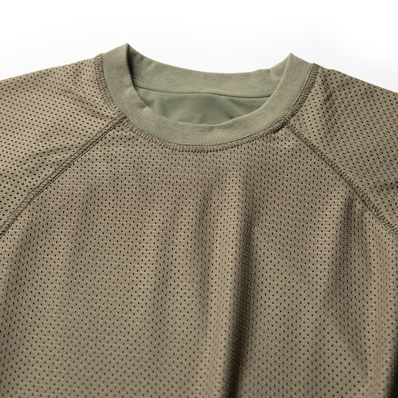 Outdoor Mesh Patchwork Functional T-Shirt