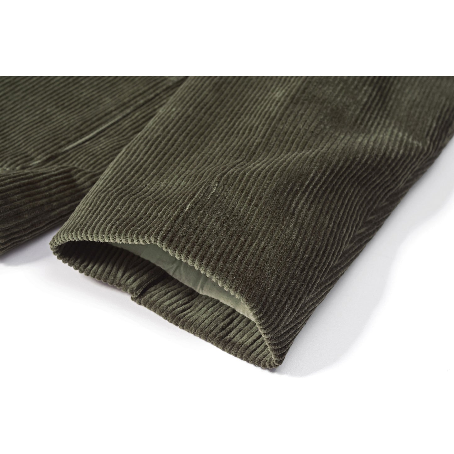 Olive green cotton corduroy tailored jacket