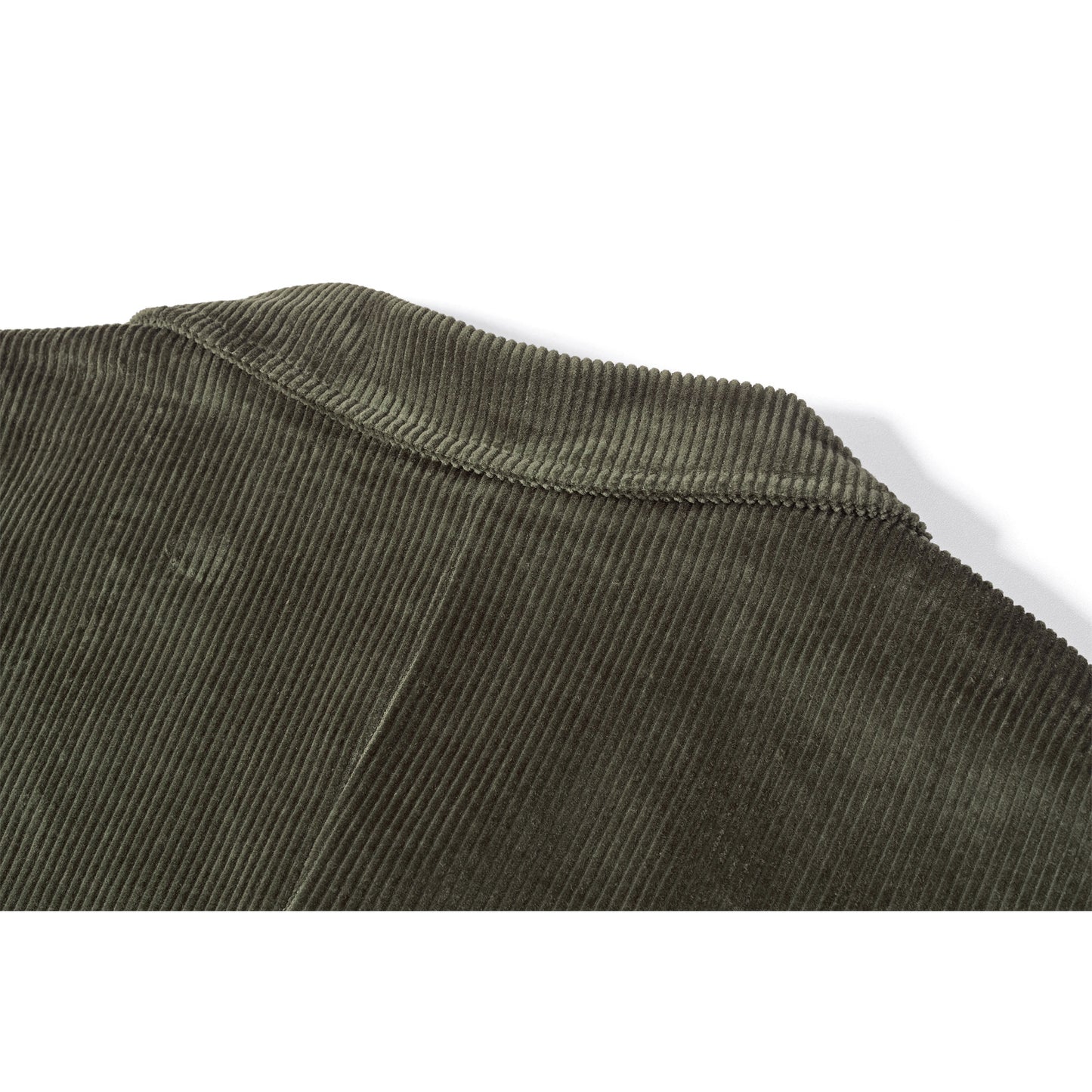 Olive green cotton corduroy tailored jacket