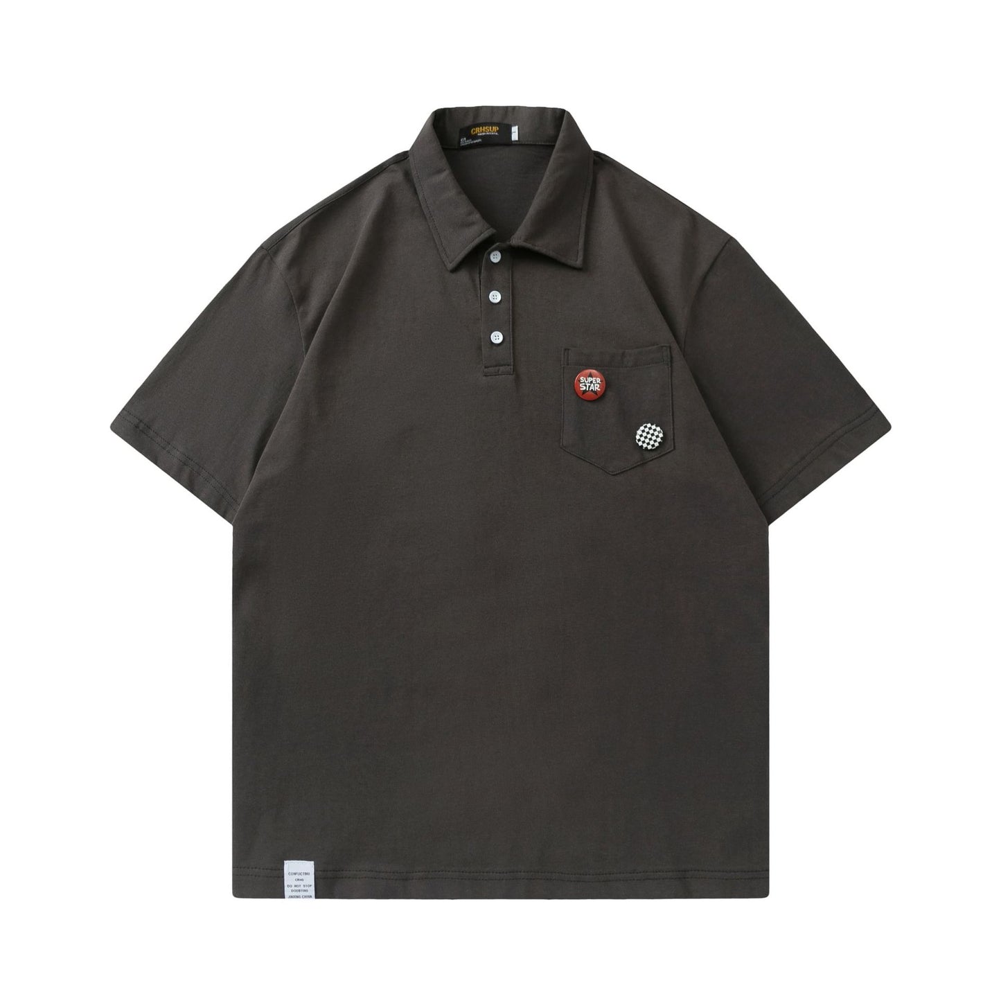 Classic plain pocket polo shirt