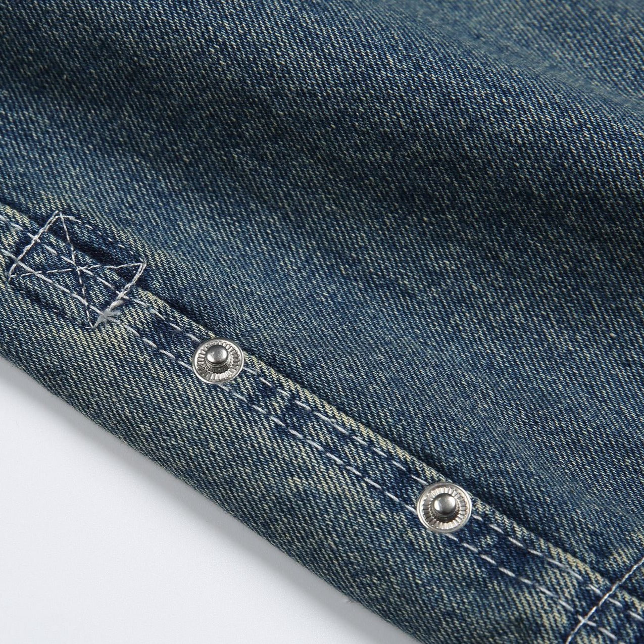 Washed Simple Straight Jeans
