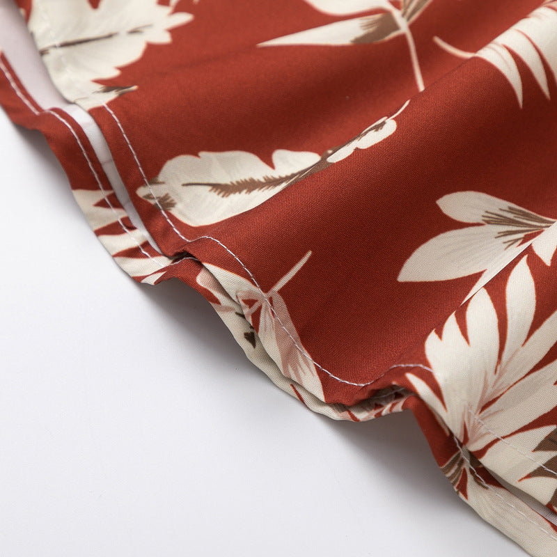 Retro Red All-Over Print Aloha Shirt