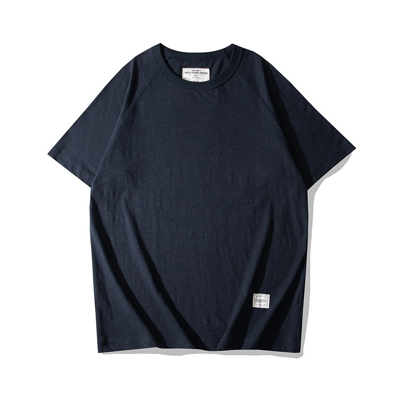 Simple, plain, easy-to-match short-sleeved T-shirt in five colors