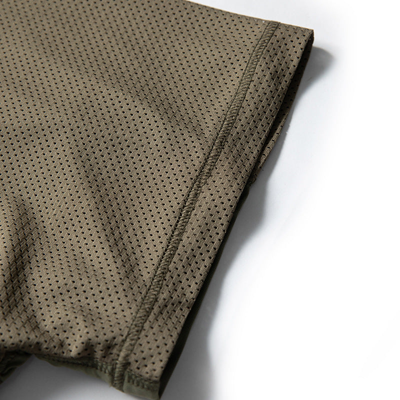 Outdoor Mesh Patchwork Functional T-Shirt