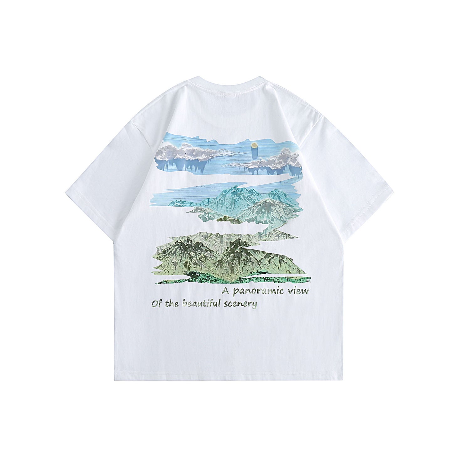 Printed casual loose T-shirt