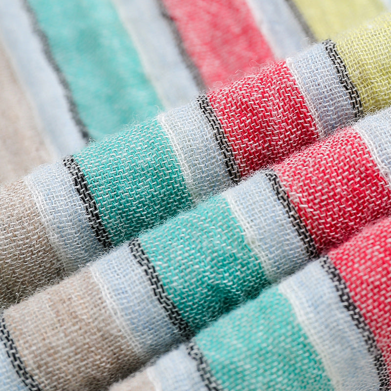 Rainbow Stripe Pocket Short Sleeve Shirt