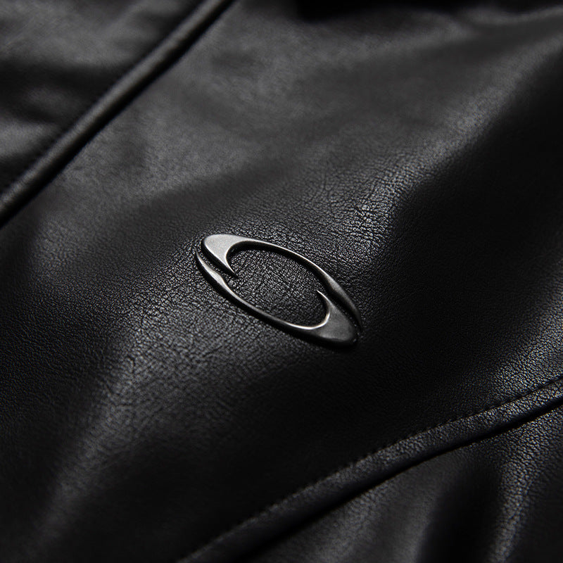 Retro Black PU Leather Jacket
