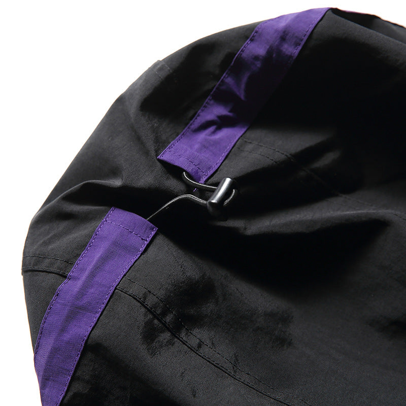Outdoor color-coordinated functional jacket, lightweight and waterproof