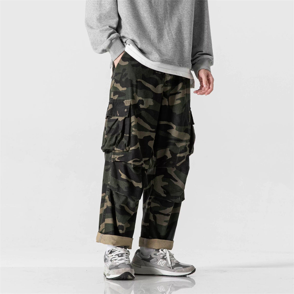 Autumn New Functional Pocket Camouflage Cargo Pants