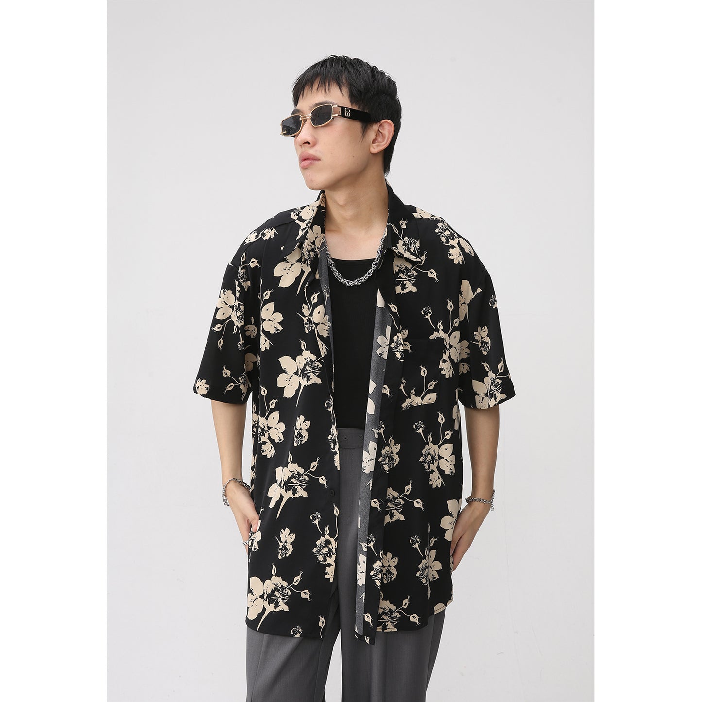 Hawaiian Print Short Sleeve Shirt