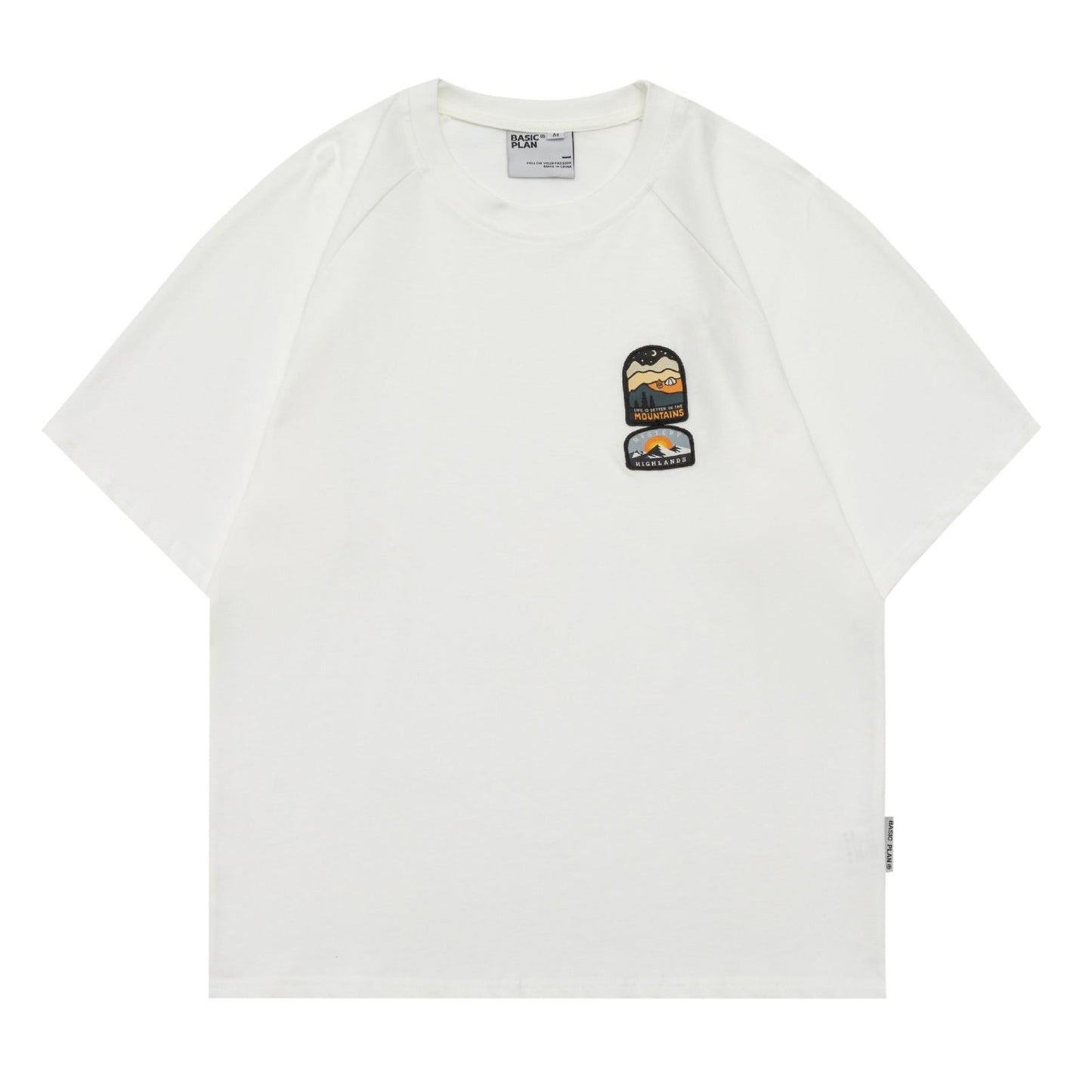 "Mountain & Sea" "Sunrise" Simple Three-Color Choice T-Shirt