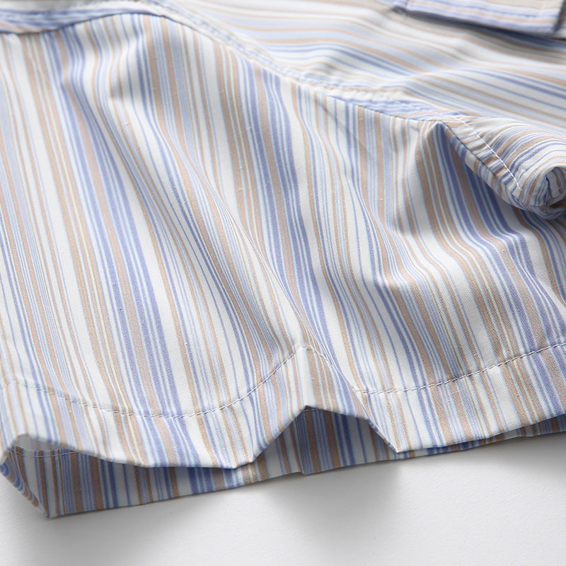 Pocket Stripe Short Sleeve Shirt