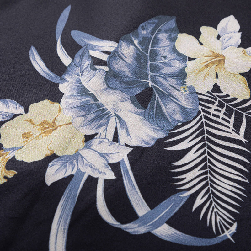 Retro all-over print aloha shirt perfect for summer