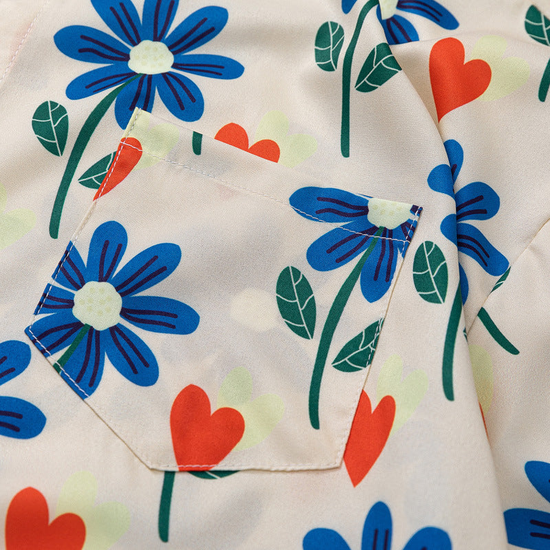 Floral Print Aloha Beach Shirt