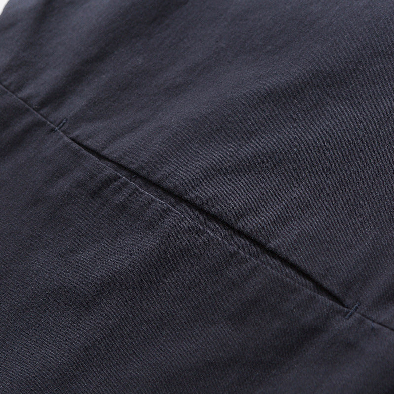 Fashionable Navy Long Sleeve Shirt