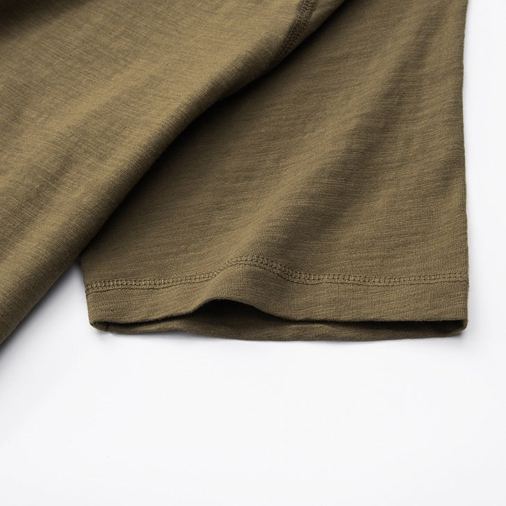 Simple, plain, easy-to-match short-sleeved T-shirt in five colors