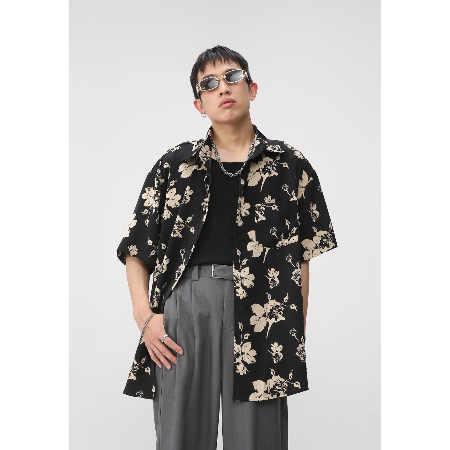 Hawaiian Print Short Sleeve Shirt