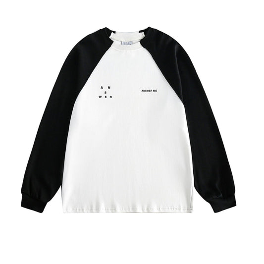 Autumn New Alphabet Long Sleeve T-Shirt