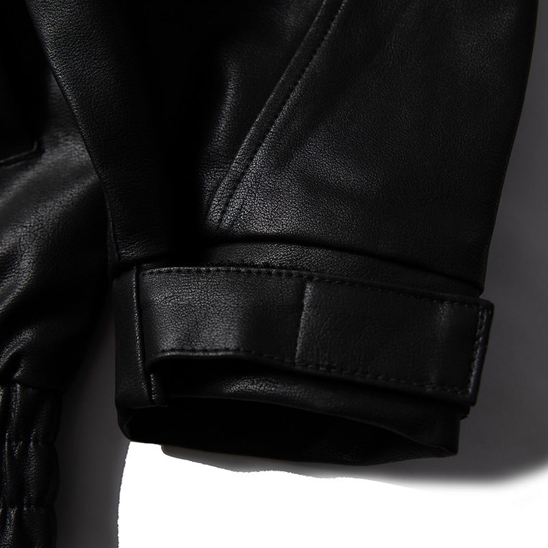 Retro Black PU Leather Jacket