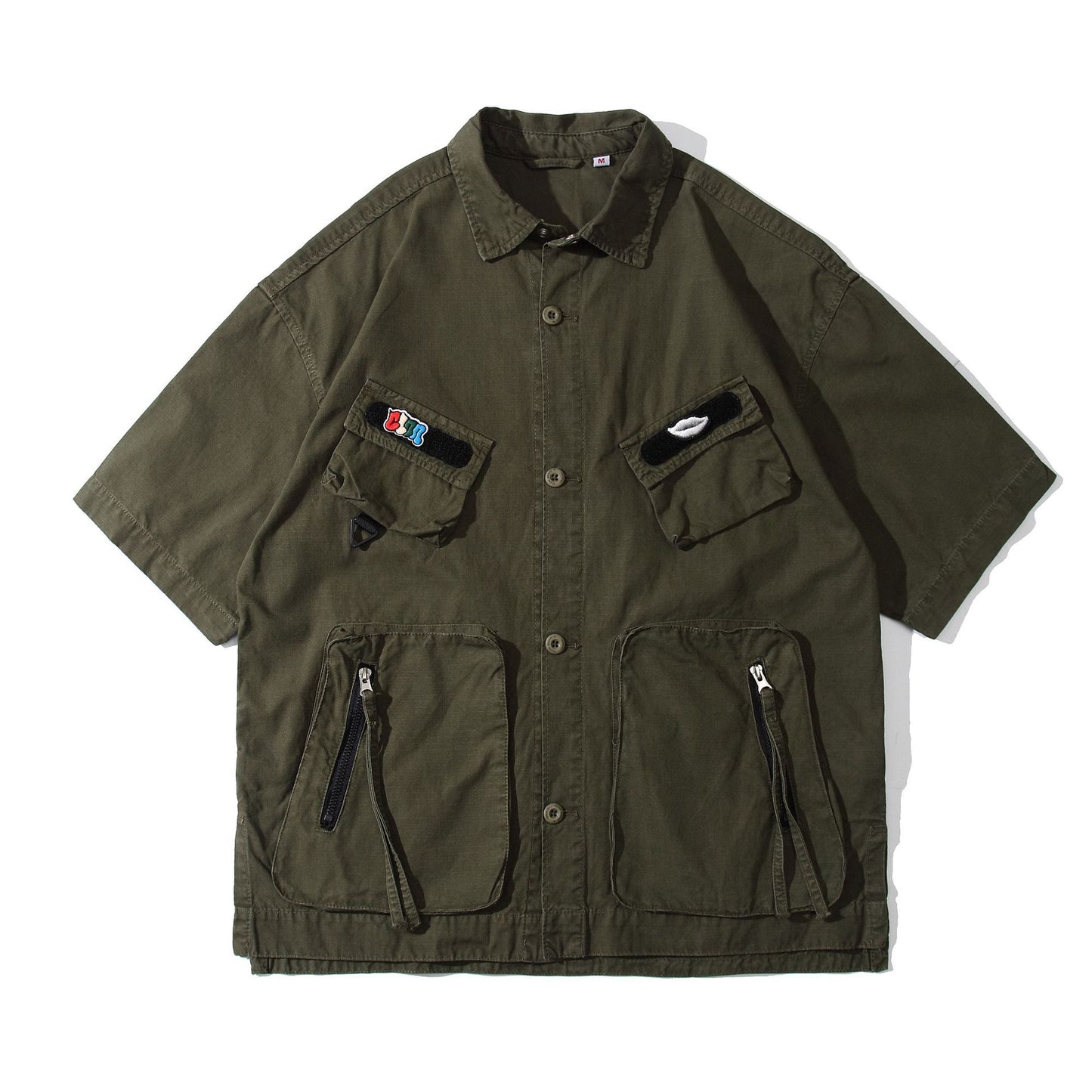 Retro Camouflage Pocket Short Sleeve Shirt
