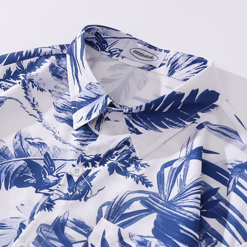 New Autumn All-Over Print Long Sleeve Shirt