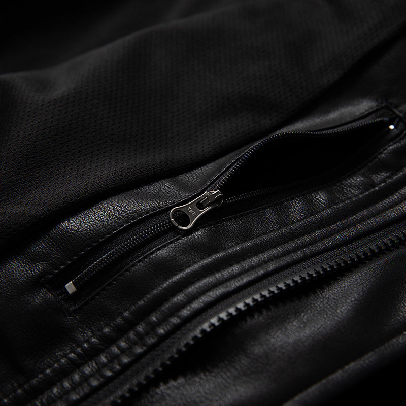 Retro Black PU Leather Jacket