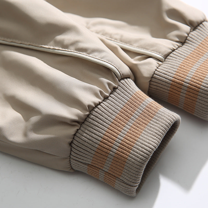 Retro plain flight jacket in three colors
