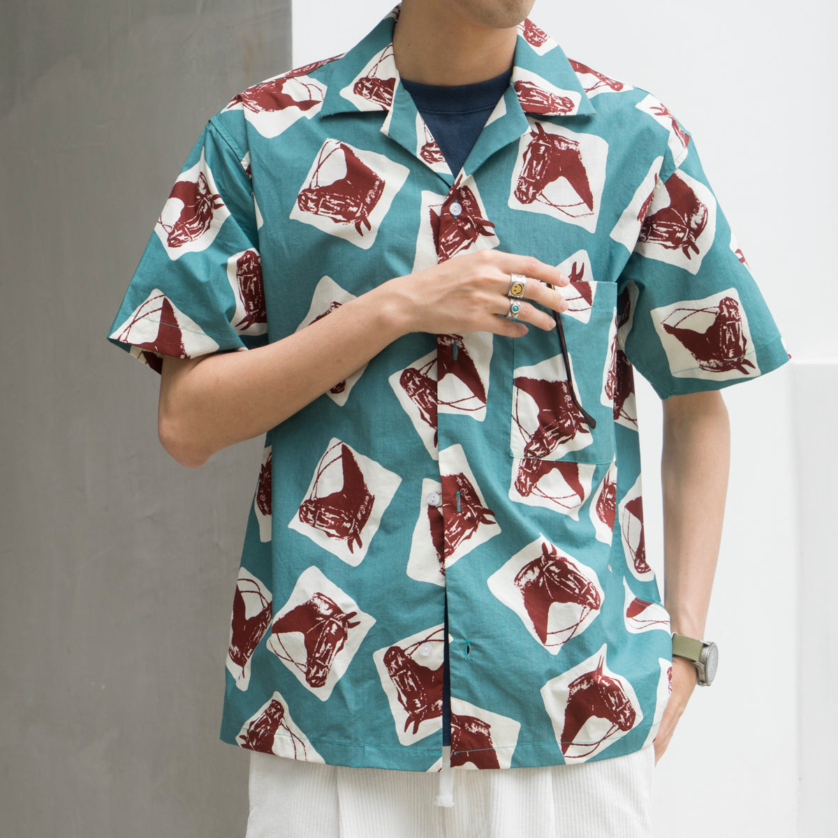 Fashion Print Aloha Shirt