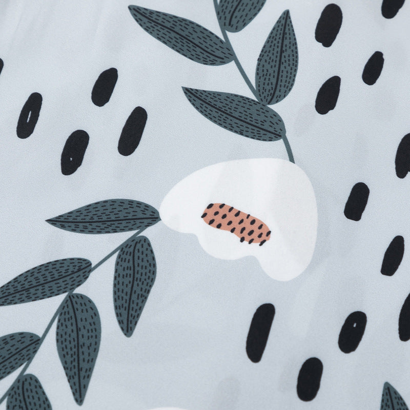 Retro all-over print aloha shirt, short sleeves