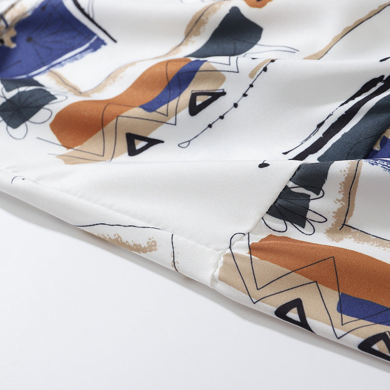 Vintage Print Aloha Short Sleeve Shirt