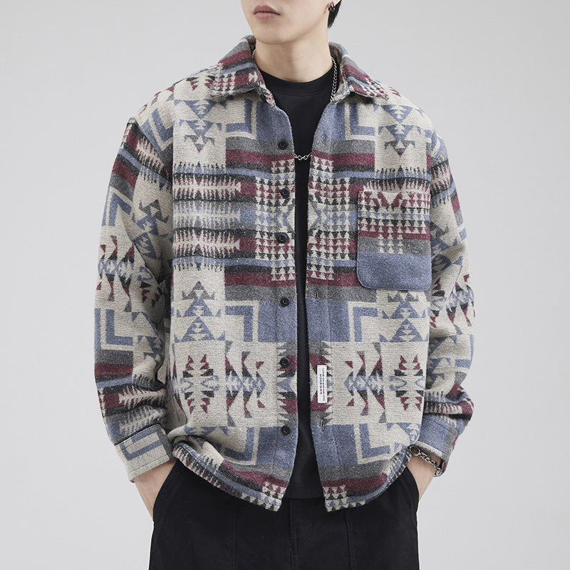 Ethnic print shirts available in sizes M-4XL