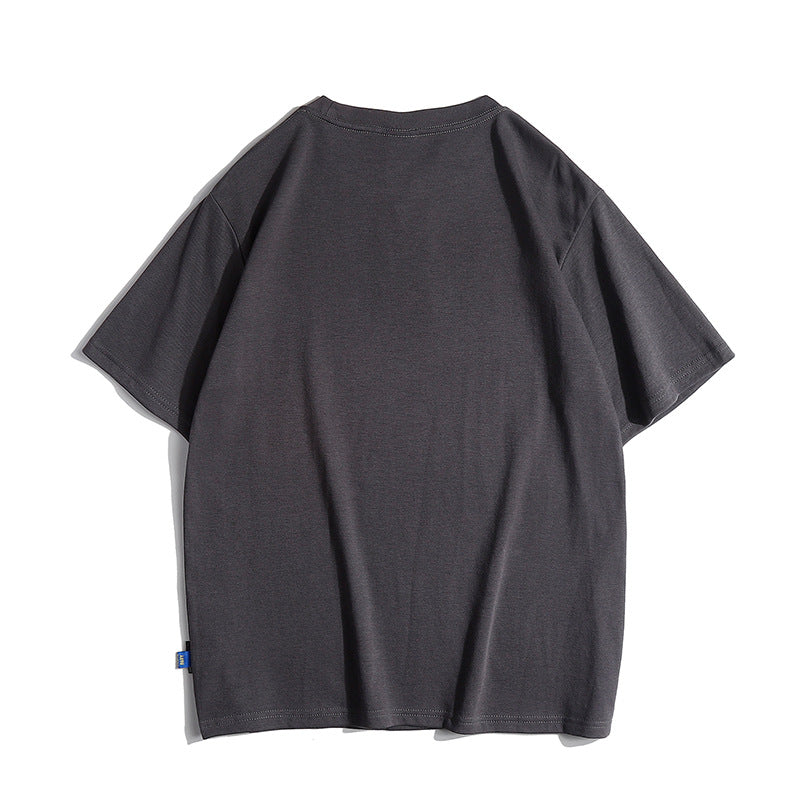 Choose from five colors, 270g high-quality simple short-sleeved T-shirt