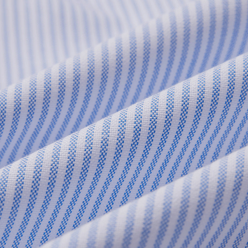 Classic blue striped long-sleeved work shirt