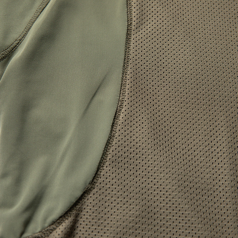 Outdoor Mesh Patchwork Functional T-Shirt