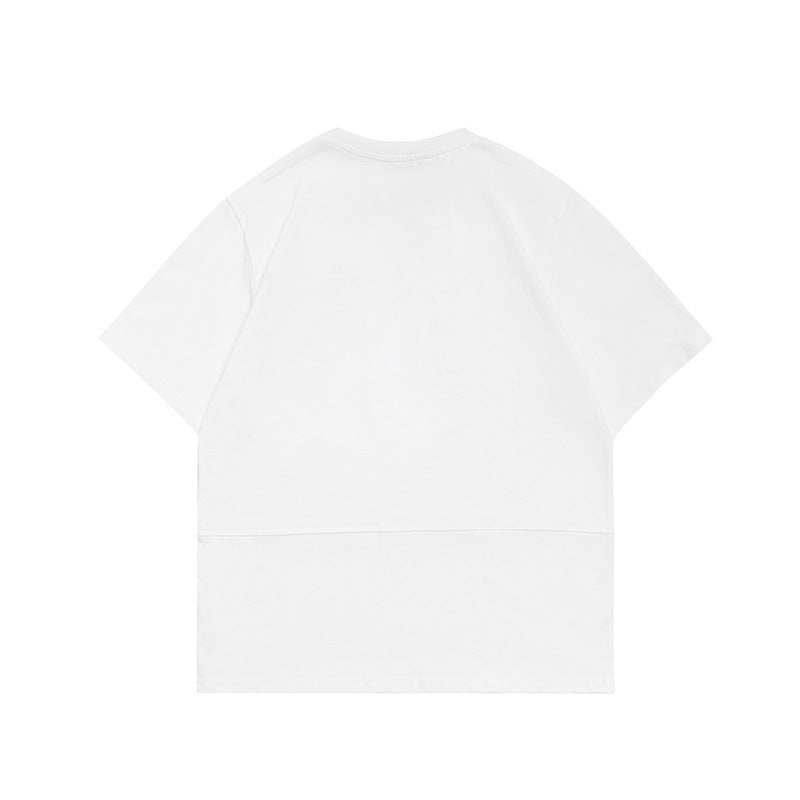 配色切替ポケットカジュアルTシャツ