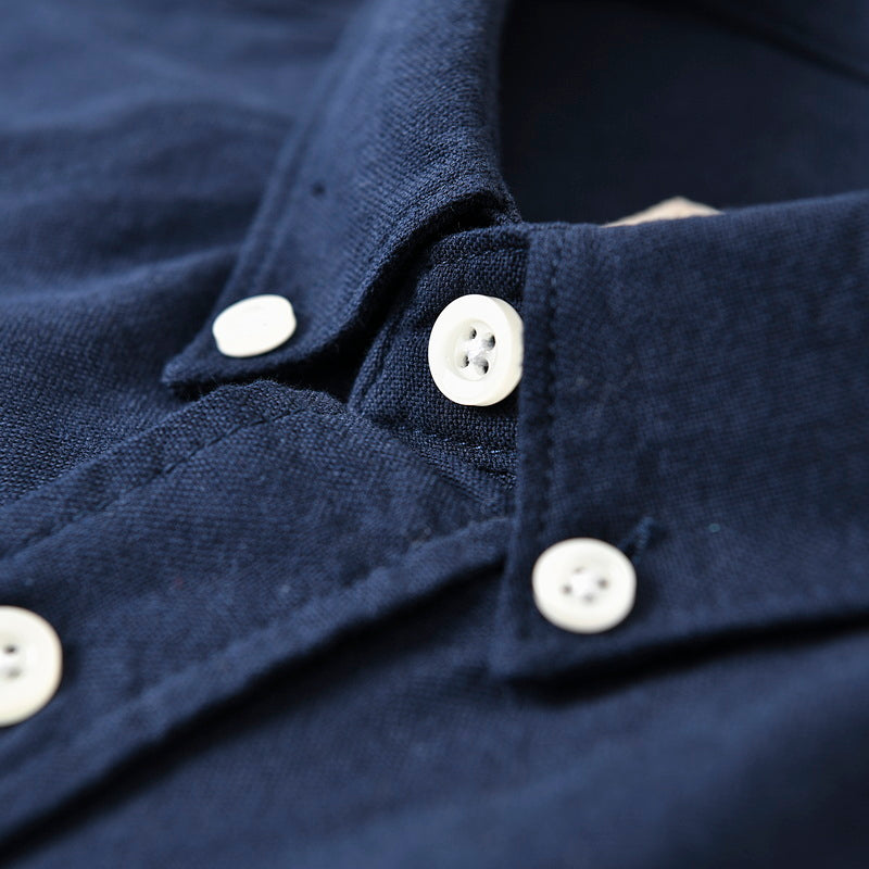 Embroidered breathable plain long sleeve shirt