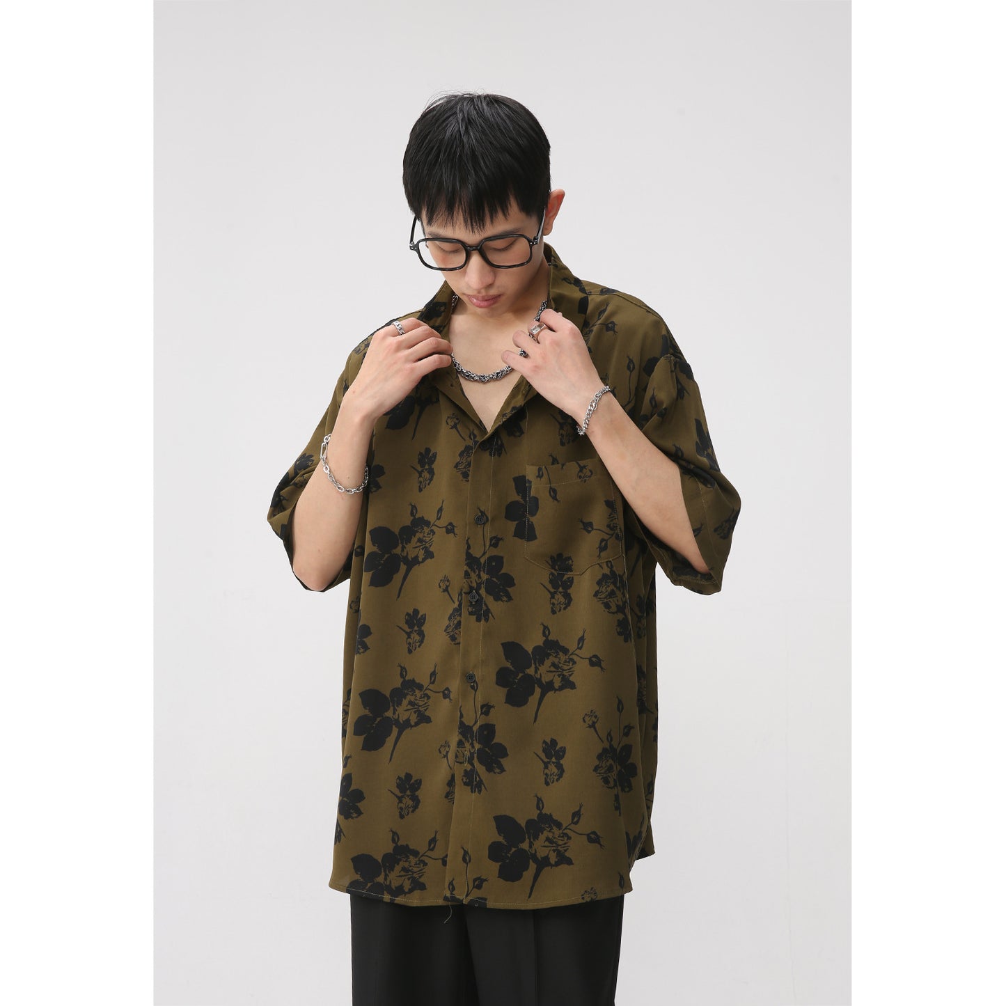Hawaiian Print Short Sleeve Shirt