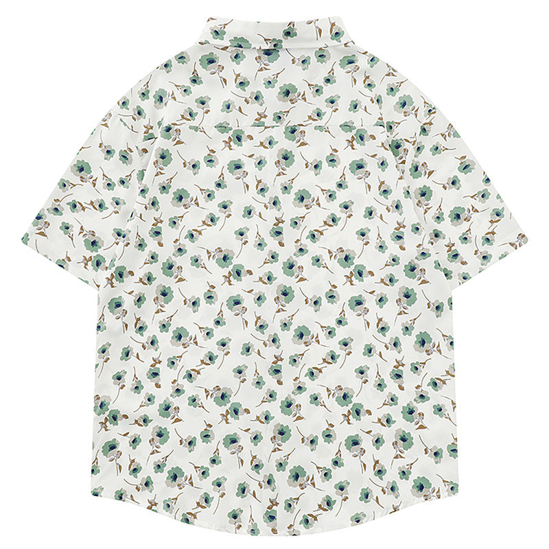 Retro Floral Hawaiian Short Sleeve Shirt