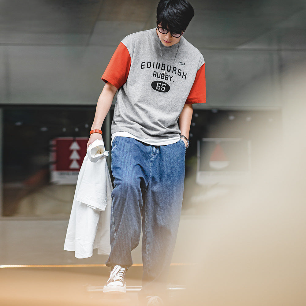 袖・配色切替 イングランドラグビーTシャツ