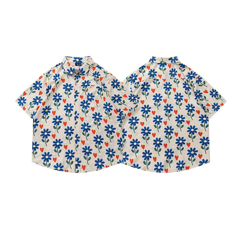 Floral Print Aloha Beach Shirt