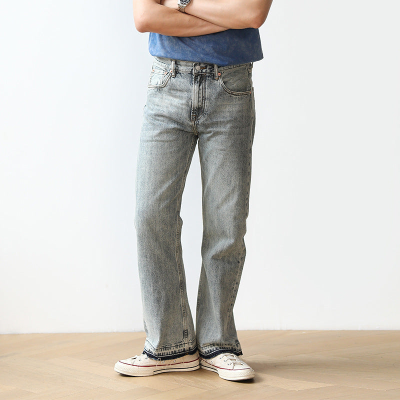 Bootcut denim pants
